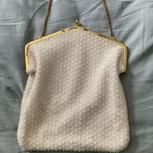 Chic Pearl Beaded Evening Clutch